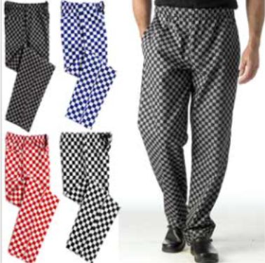 DC28 Check Chefs Trousers